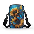 thumbnail image 2 of HELLHERO Sunflower and Calf Pattern Design Adjustable Strap Shoulder Bags for Adult Travel, Outdoor and Daily Use Small Crossbody Purse Polyester 4.33x1.97x7.09, 2 of 7