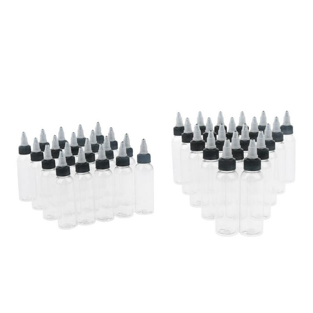40 Unids Vacío Botella De Pegamento Aplicador DIY Herramienta Quilling Precisión Botella Translúcido Gotero De Aceite Exprimidor Botella Sunnimix Botellas de pintura con punta