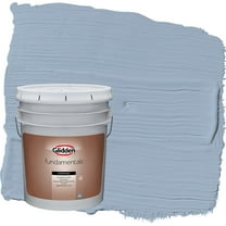 Glidden Fundamentals Sterling Silver / Blue Flat Exterior Paint, 5 Gallon