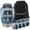 Blue, variant on Reminded Set of 5 Engraved Cross Cremation Urns for Human Ashes - 1 Brass Adult + 4 Keepsake Token Size, Blue