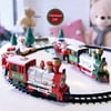 Xolikefi Lights And Sounds Christmas Train Set Railway Tracks Toys Xmas Train Gift