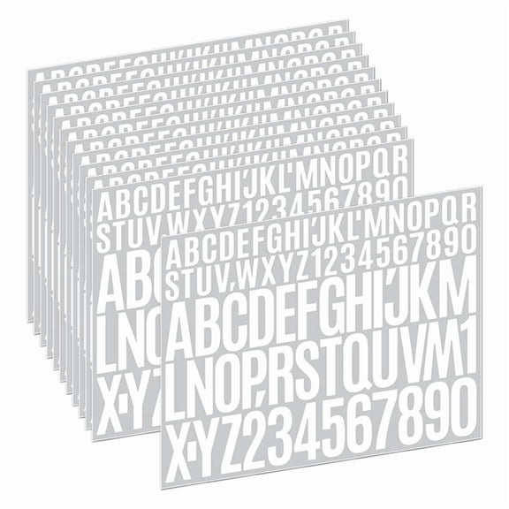 9 Sheets Letters Stickers,Self Adhesive Vinyl Letter Stickers Aesthetic, Waterproof Letter Sticker for Water Bottles,A