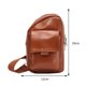 thumbnail image 3 of Bolso de pecho Casual Fashion Lady Crossbody Bag Cuero de PU para deportes de viaje (marrón), 3 of 9