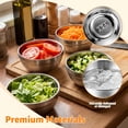 thumbnail image 3 of Austok 6 Pack 24 oz Stainless Steel Bowls Double Walled Insulated Soup Ice Cream Metal Mixing Nesting Bowls for Serving Soup Rice Cereal, 3 of 9