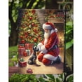 thumbnail image 3 of Scottish Terrier and Santa Claus Garden Flag, 3 of 5