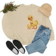 thumbnail image 4 of TSmartArt @ Walmart. Peeking Ducks Heavy Blend™ Sweatshirt. Unisex Teen Adult Pullover, 4 of 9