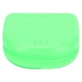 thumbnail image 2 of Caja de plástico para retenedores dentales de ortodoncia, portátil, con orificios de ventilación, color verde., 2 of 14