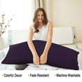 PiccoCasa Set of 2 Body Pillowcases Zippered Body Pillow Cover for Body