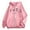 A-Pink70, variant on Bibifish Womens Hoodies Los Angeles Letter Printed Zipper Hoodies Loose Long Sleeve Drawstring Casual Sports Hoodies With Pockets