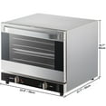 thumbnail image 2 of KFFKFF Commercial Convection Oven, 66L/60Qt, Half-Size Conventional Oven Countertop, 1800W 4-Tier Toaster with Front Glass Door, Electric Baking Oven with Trays Wire Racks Clip Gloves, 120V, 2 of 9