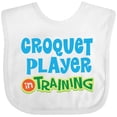 thumbnail image 3 of Inktastic Croquet Player in Training Boys or Girls Baby Bib, 3 of 4