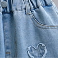 thumbnail image 5 of Boys Athletic Shorts Kids Toddler Girls Summer Loose Personality Casual Denim Shorts Thin Breathable Baggy Shorts Blue 7 Years-8 Years, 5 of 7