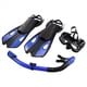 thumbnail image 3 of Equipo de Snorkel para Adultos, Juego de Snorkel Panorámico, Máscara de Snorkel, Snorkel Superior Seco, Máscara y Aletas de Buceo, Negro y Azul, 3 of 8