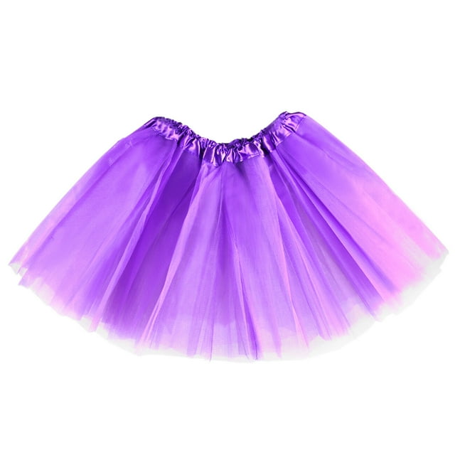 tutu skirt; Toddler Layered Tulle Classic Princess Dressup Tutu Skirt, Purple, One Size