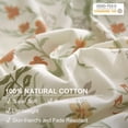 thumbnail image 3 of Juego de funda de edredón EAVD Fresh Botanical Floral Totalmente Blanco, 3 of 9
