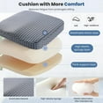 thumbnail image 6 of Memory Foam Seat Cushion, Antimissile Office Chair Cushion, Non-Slip Ergonomic Cushions for Home and Car, Comfortable Dining Chair Pad, Easy-Clean Polyester, 6 of 6