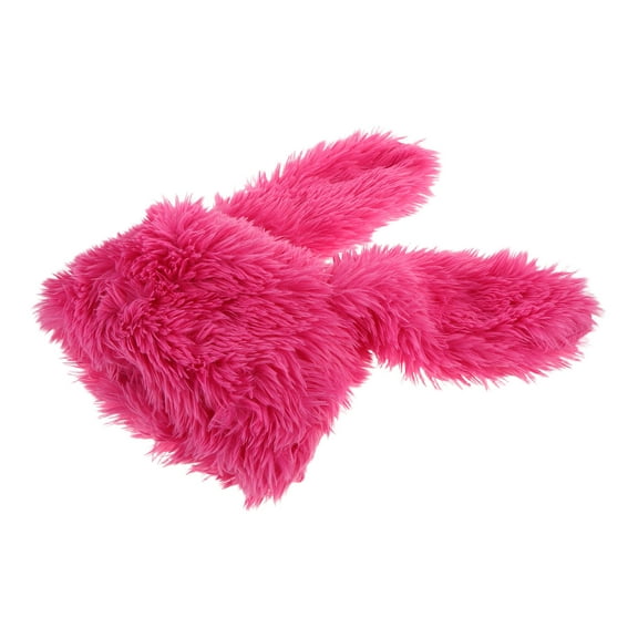 DRAFIDEEP Cute Bunny Ears Hat Soft Plush Beanie Pink 1Pcs Warmth Winter Outdoors Headwear
