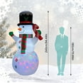 thumbnail image 5 of Heiko 7.8FTJuly Christmas Inflatables Clearance Snowman holding a cane Blow Up Mold Yard Decorations Build Led Lights for Outdoor Garden Lawn Holiday Party, 5 of 6