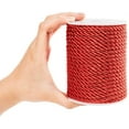 thumbnail image 3 of Twisted Cord 20 Yards(18m) 5mm 3-Ply Twisted Cord Rope Nylon Twisted Cord Trim Thread String for DIY Craft Sewing Upholstery Christmas Decoration Red, 3 of 6