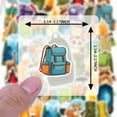 thumbnail image 6 of 35pcs-50pcs Cute Camping Stickers Nature Animal Decals Hiking Stickers for Luggage Laptop Guitar, 6 of 9