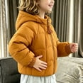 thumbnail image 6 of OGLCCG Hooded Puffer Jackets for Girls Lightweight Warm Quilted Winter Coat for Girls Full Zip Cute Down Jacket with Pockets(Orange,5-6 Years), 6 of 6