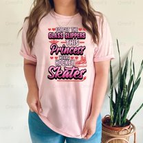OmniFit26 Ice Hockey Princess Saying Graphic, Girl Sport Player Royalty, Female Fan Design T-Shirt, for Unisex, up to size 5XL.