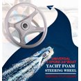 thumbnail image 2 of Boat Steering Wheel Universal ABS Plastic Helm Boat Steering Wheel; Speed Boat Seaboat Pontoon Steering System Accessory, 2 of 6