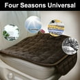 thumbnail image 5 of Unique Bargains Universal Plush Car Front Rear Seat Cushion Cover Pad Black Set of 3, 5 of 8