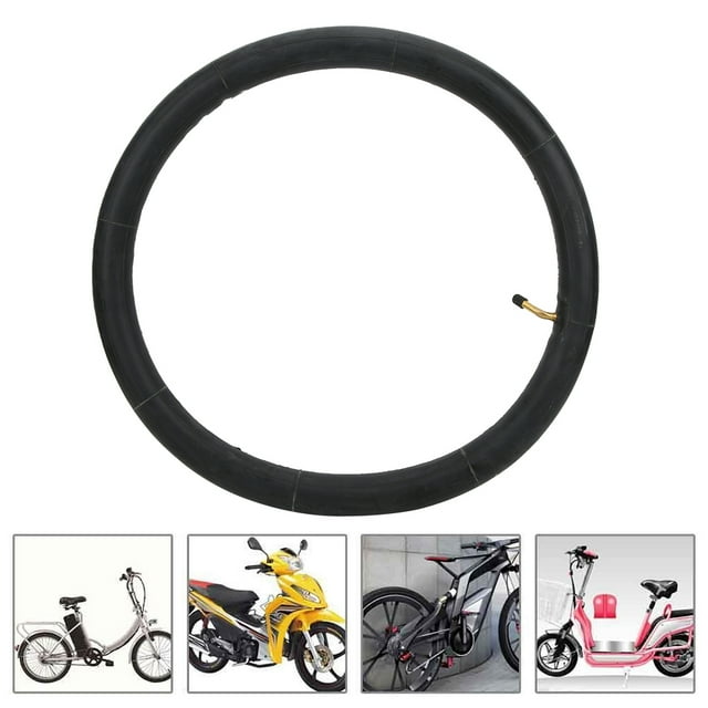 Bike Inner Tubes, Replacement Bicycle Butyl Rubber Tubes with Metal Bent Valve, for e Bike, Electric, Mountain Bike