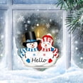thumbnail image 4 of Pegatinas de pared con dos muñecos de nieve en inglés, pegatinas navideñas de doble cara para vidrio visible, pegatinas decorativas para pared., 4 of 7
