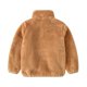 thumbnail image 3 of Abrigo de invierno de piel sintética MarinaVida para niño y niña, chaqueta polar cálida con cuello alto, cremallera y bolsillos, 3 of 6