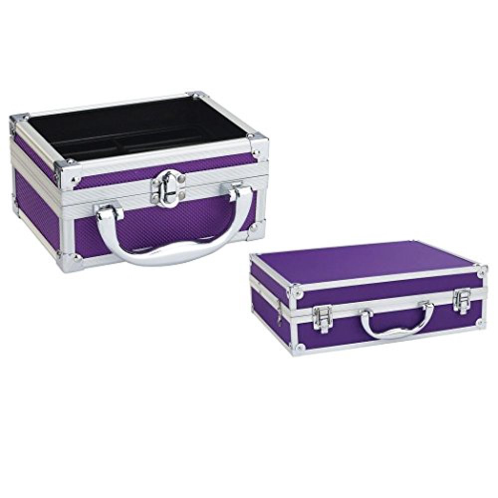 Pet Groomers Purple Clipper or Blade Case Portable Grooming Organizer
