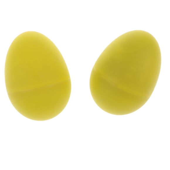 Huevos de plástico perfecl Instrumentos de percusión manual Juguetes musicales rítmicos para fiestas infantiles color Amarillo