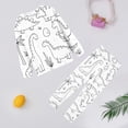 thumbnail image 2 of REDARER Kids' Dinosaur Doodle Pajama Set - Washable DIY Coloring Sleepwear for Creative Play, Soft Cotton (Boys & Girls),Size:4-5 Years, 2 of 3