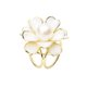 thumbnail image 1 of Broche de tres anillos con diseño de flores y perlas de imitación para mujer para fiesta de boda, 1 of 9