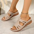 thumbnail image 3 of WIZUTIZ Womens Shower Shoes Comfort Athletic Walking Summer Shoes for Women Slip on Sandals Wedge Sandals Shower Shoes Beach Slip on Sandals Indoor Breathable Cushion Slippers for Lady Gifts for Mom, 3 of 6