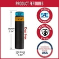 thumbnail image 5 of Wheel Accessories Parts 1 Pc Car 6 Spline 3.50" Long Lug Nut Adapter Key Black Zinc Finish 3/4" 13/16" 19mm 21mm Hex Key, 5 of 6