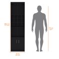 thumbnail image 5 of Newboti Furniture Black Bar Cabinet with Wine Storage 22620, 5 of 6