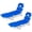 Ocean Blue, variant on SUNSPIRE 2 Pack Folding Beach Lounge Chair with Face Hole Pillow Side Pocket, Portable Reclining Tanning Sun Lounger for Beach Pool Patio Navy Blue