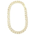 thumbnail image 2 of Bling'ed Out Layered Mens Jewelry is Fire! 3pc Set includes Iced 3mm Tennis Choker , 5mm Midway Tennis and Hip Hop Cuban Necklaces all layered to Perfection! - Set 35C Gold 20" + 22" + 24", 2 of 8