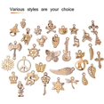 thumbnail image 4 of BronaGrand 50 Pieces Mixed Bracelet Charms Antique Necklace Pendants Bulk Pack for Craft and Jewelry Making,Gold, 4 of 6