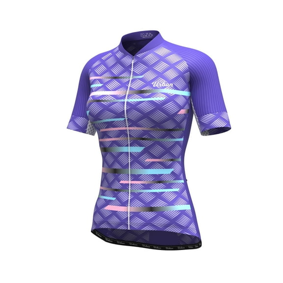 Women's Pro Series Purple Cycling Short Sleeve Jersey, Bib Shorts, or Kit Bundle