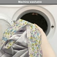 thumbnail image 2 of Floral Dog Crate Cover, Surreal Funny Flowers and Leaves Swirls Spirals Streaks, Easy to Use Pet Kennel Cover Small Dogs Puppies Kittens, 7 Sizes, Pale Lilac Khaki, by Ambesonne, 2 of 6