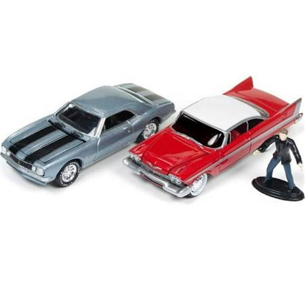 Johnny Lightning JLDR001-CH 1967 Camaro Chevrolet & 1958 Fureur de la Bouche avec des Figurines 1 isto 64 Voitures Miniatures