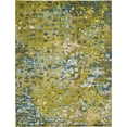 thumbnail image 1 of Unique Loom Jardin Collection Vibrant Abstract Area Rug, 9 x 12 Feet, Green/Olive, 1 of 10