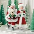 thumbnail image 4 of Department 56 Possible Dreams Santa and Mrs. Claus Holiday on Ice Christmas Figurine 10.5in H, 4 of 5