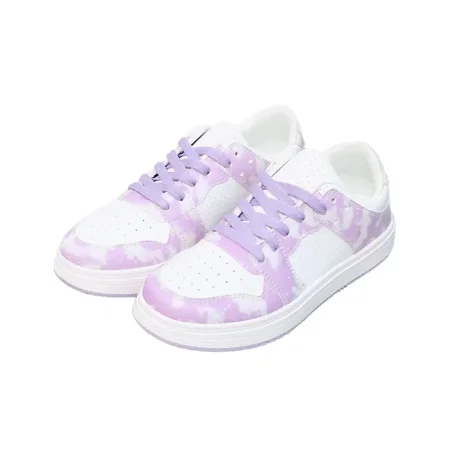 

Women‘s Casual Sneakers Breathable Color-block Lace-up Skate Shoes