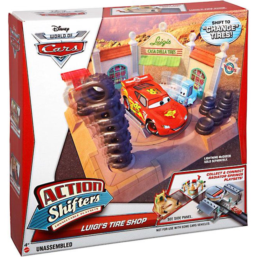 Disney Cars Action Shifters Luigi's Tire Shop Play Set