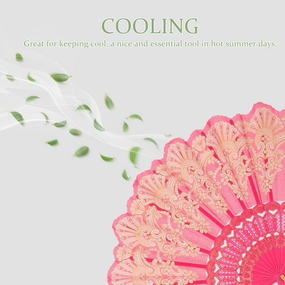 Hytrove Hand Fans for Women Fan-shaped 1Pcs