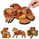 thumbnail image 2 of Easter Bunny Rabbit Shaped Charcuterie Board with Compartments - Wooden Appetizer Serving Tray for Parties & Gifts (15.7 x 11.8), 2 of 7